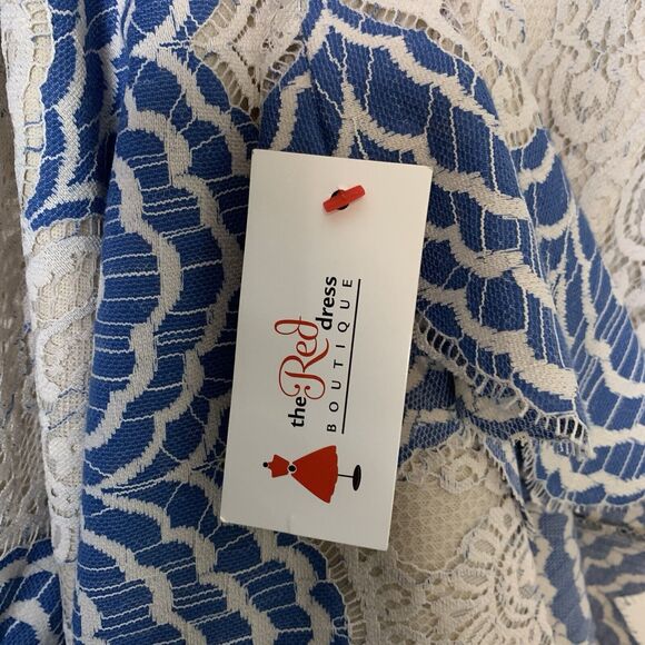 Dress Forum Dress Women's Size Small Sheath Coquette Lace Mesh Semi-Sheer - Picture 5 of 10